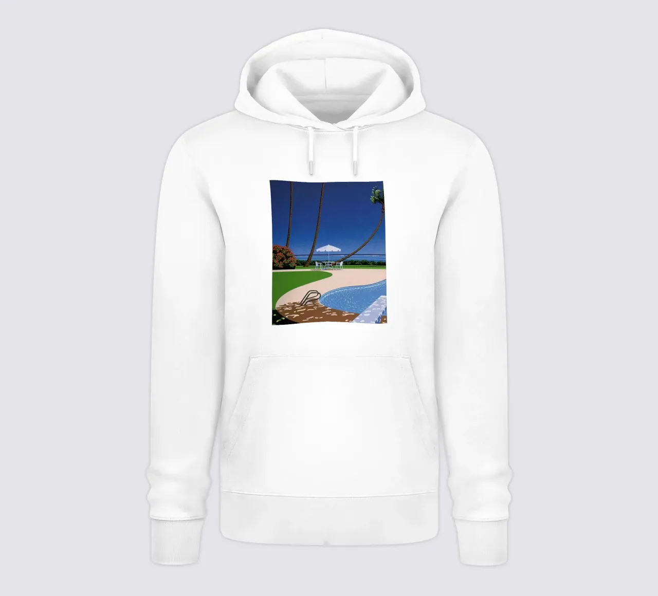 Piscina sulla spiaggia Hiroshi Nagai felpa con cappuccio da THE CAROLINE