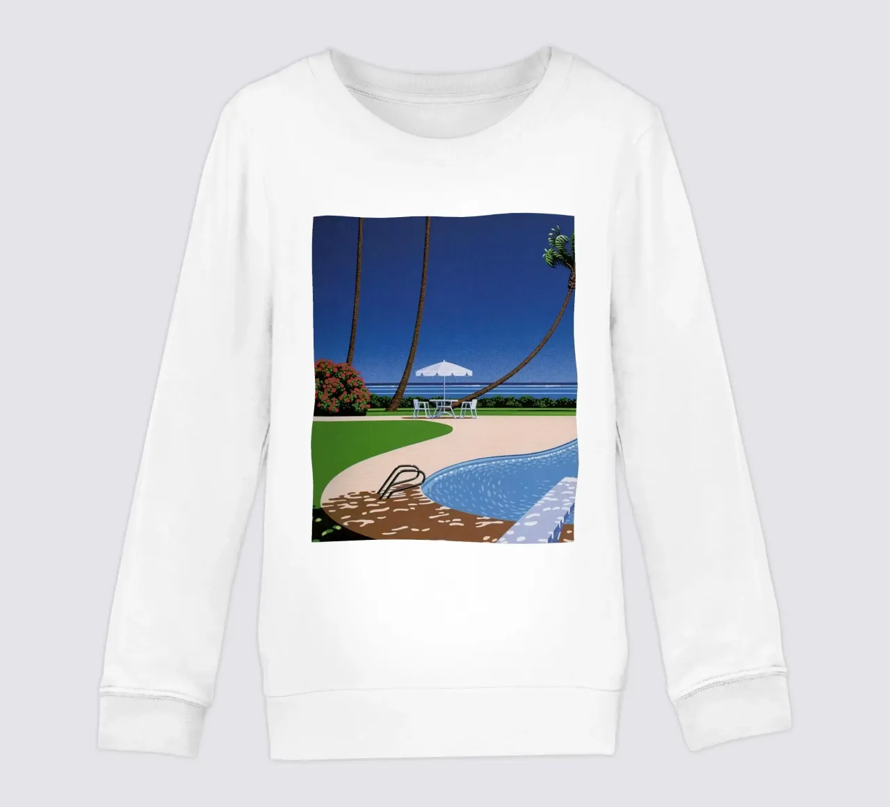 Piscina sulla spiaggia Hiroshi Nagai felpa bambino da THE CAROLINE