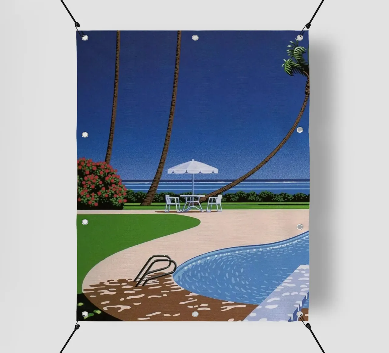 Piscina sulla spiaggia Hiroshi Nagai telo in pvc da THE CAROLINE