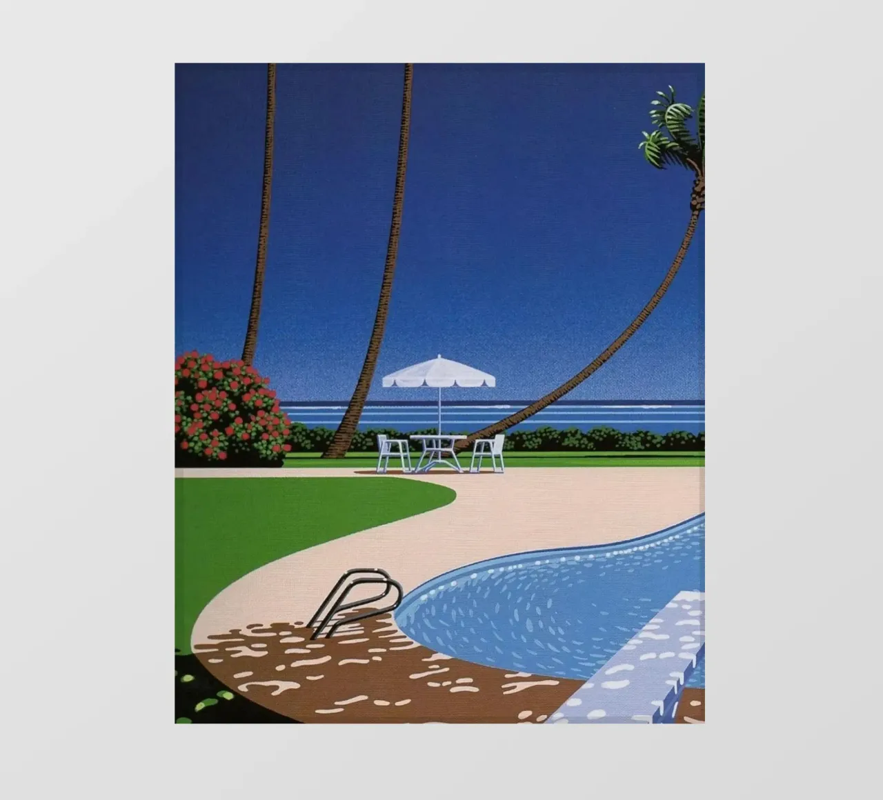 Piscina sulla spiaggia Hiroshi Nagai telo in pvc da THE CAROLINE
