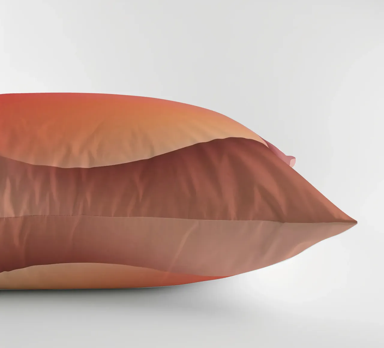 Sunset Sphere, Focus, Abstract 3D Sphere, Orange, Pink decorative cushion by RB-Digital-Paintings
