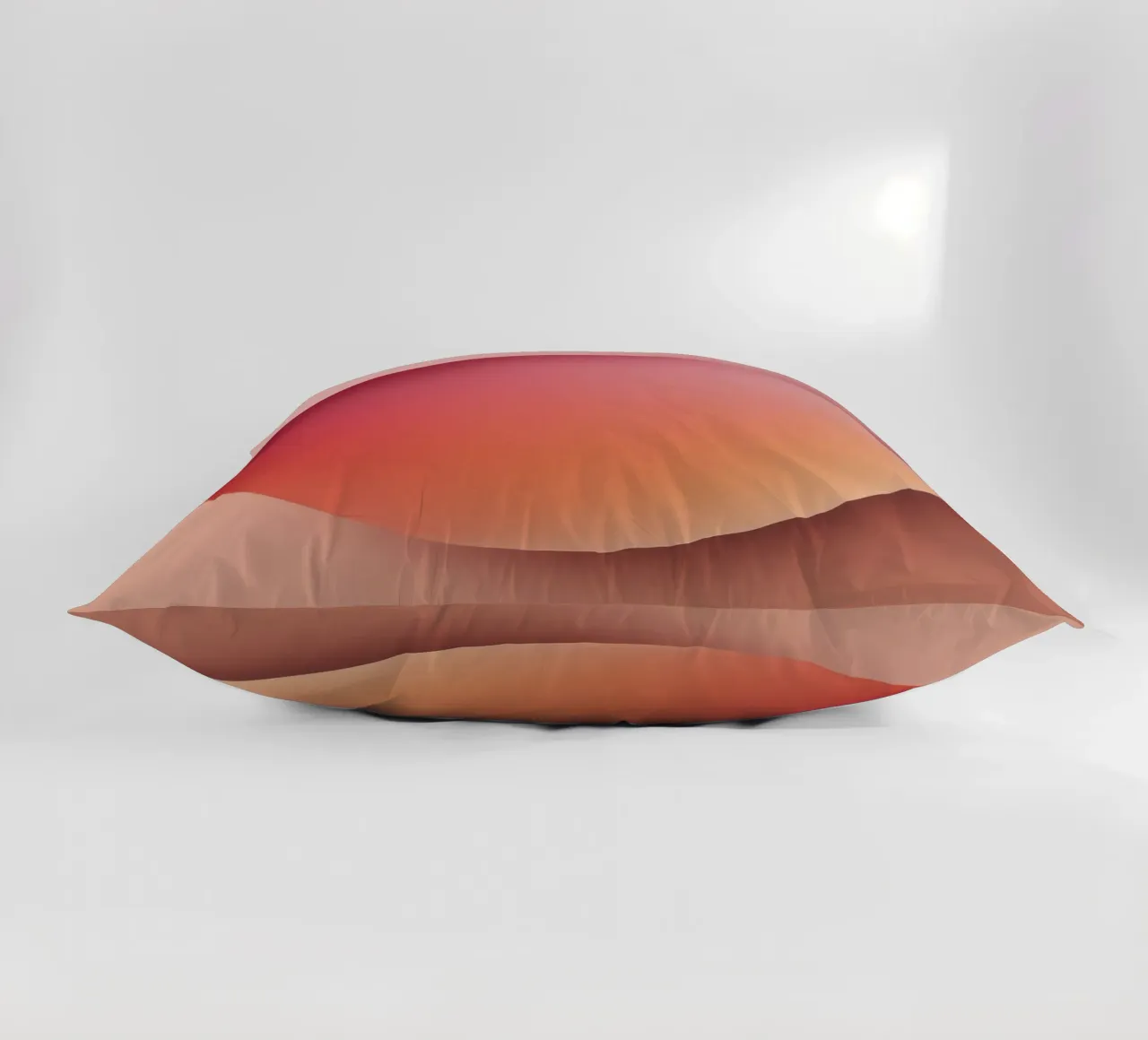 Sunset Sphere, Focus, Abstract 3D Sphere, Orange, Pink decorative cushion by RB-Digital-Paintings