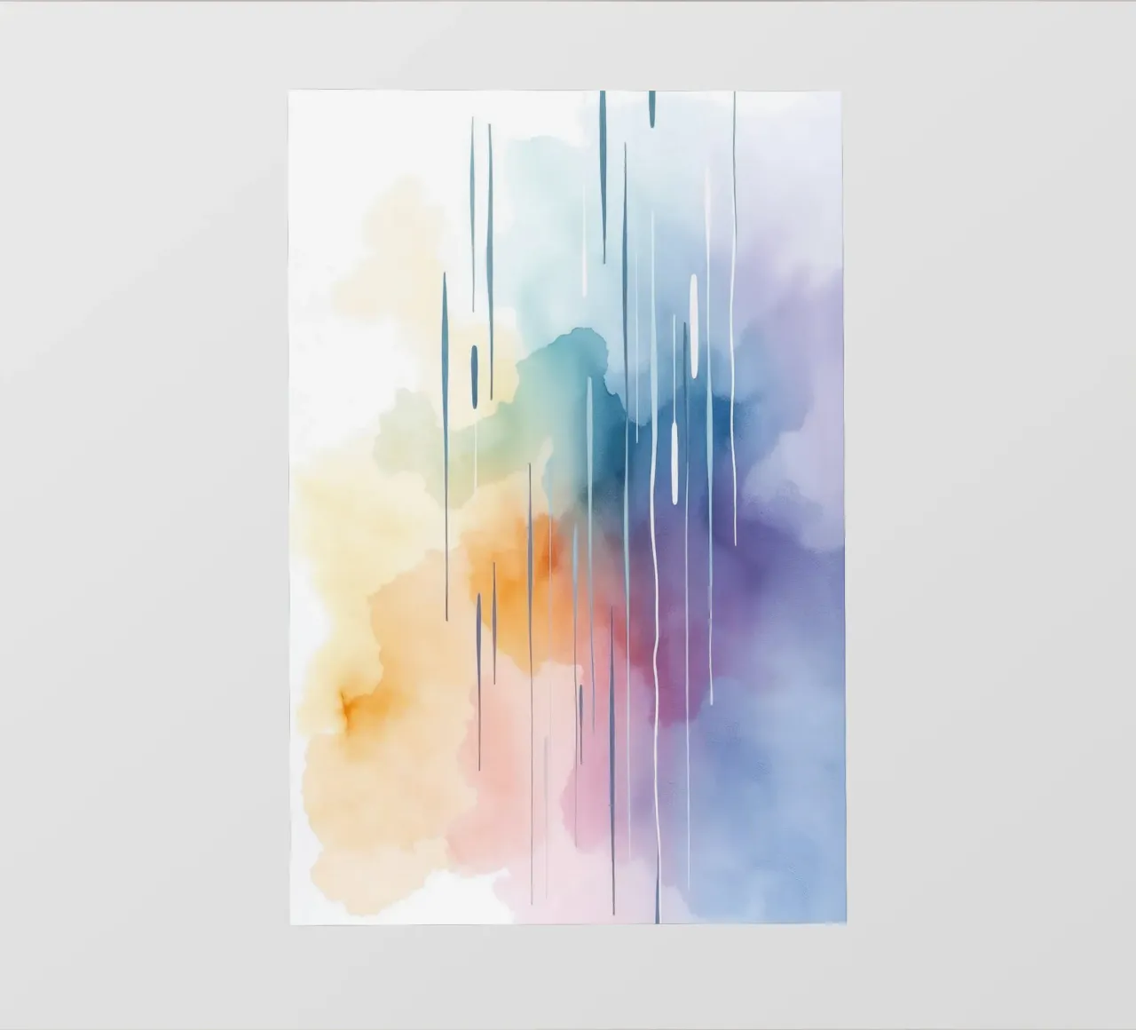 Acquerelli astratti, acquerello colorato telo in pvc da RB-Digital-Paintings