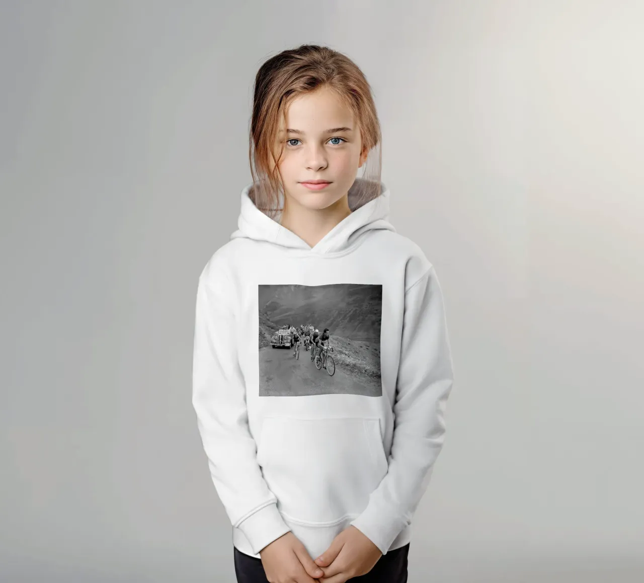 TDF 1950 Arrampicata d'epoca felpa bambino con cappuccio da Goodshops
