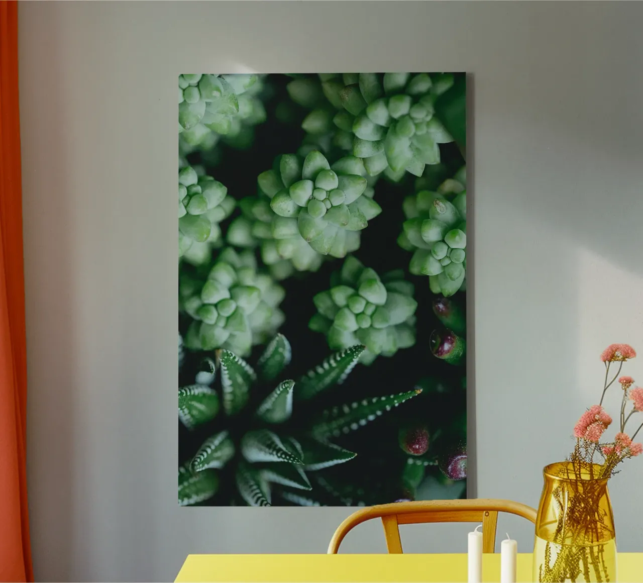 Texture botaniche tela con Cornice a cassetta da PhotoVibe Decor