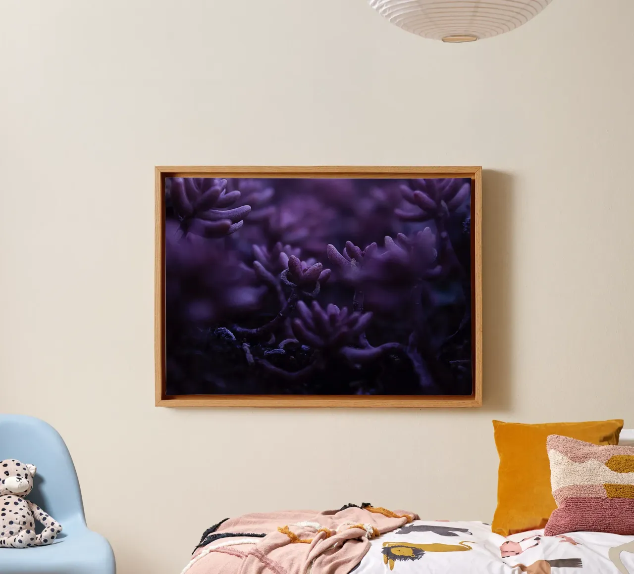 Texture botaniche tela con Cornice a cassetta da PhotoVibe Decor
