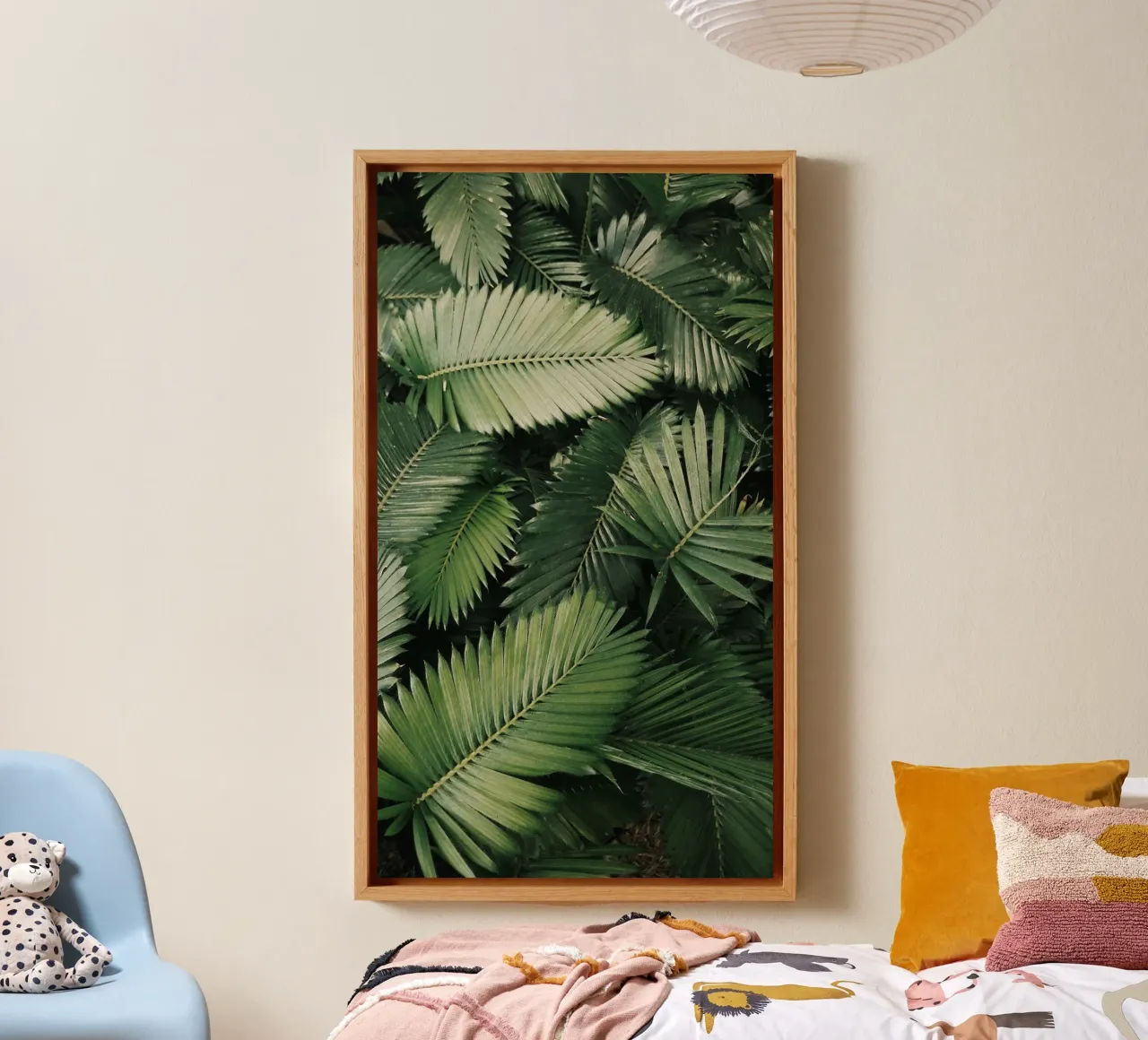 Texture botaniche tela con Cornice a cassetta da PhotoVibe Decor