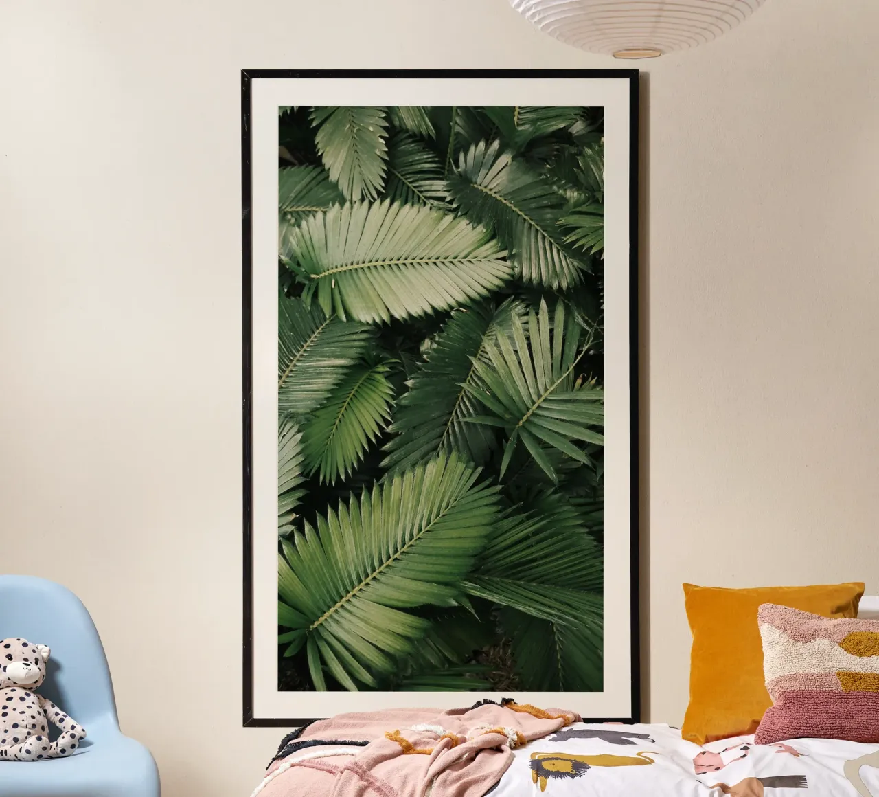 Texture botaniche poster con telaio in legno da PhotoVibe Decor
