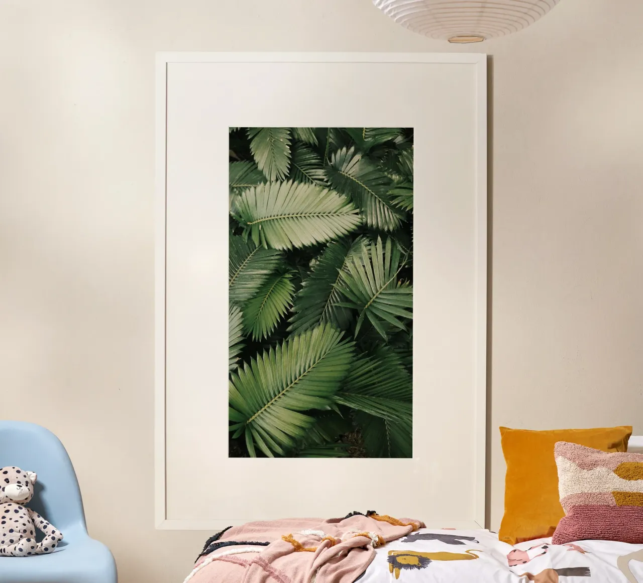 Texture botaniche poster con telaio in legno da PhotoVibe Decor