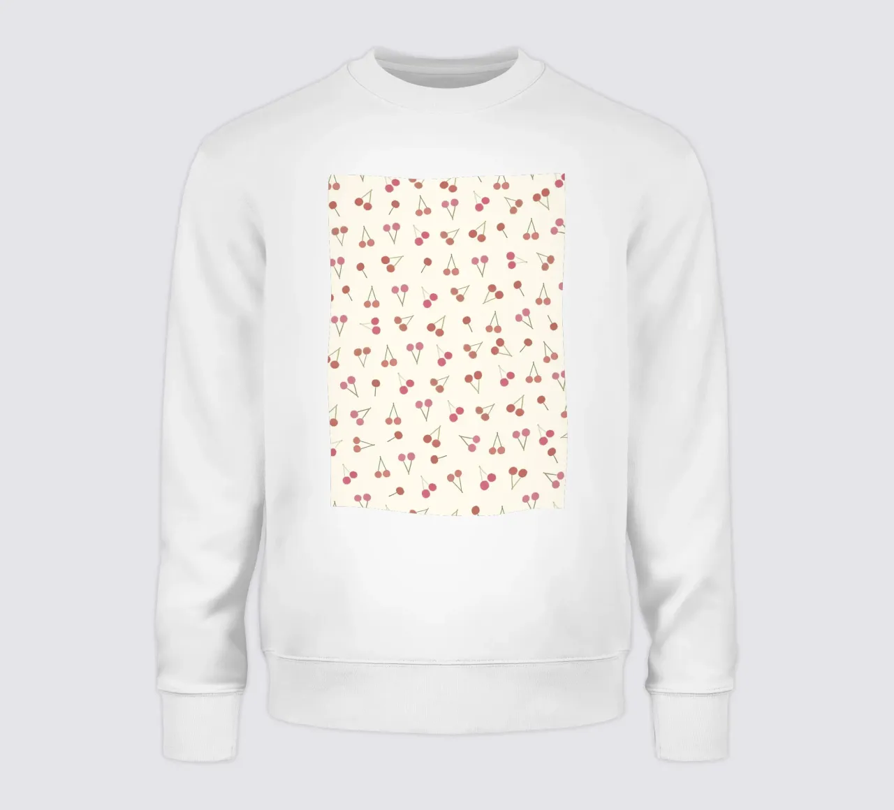 Cherries pattern felpa da gulsengunel