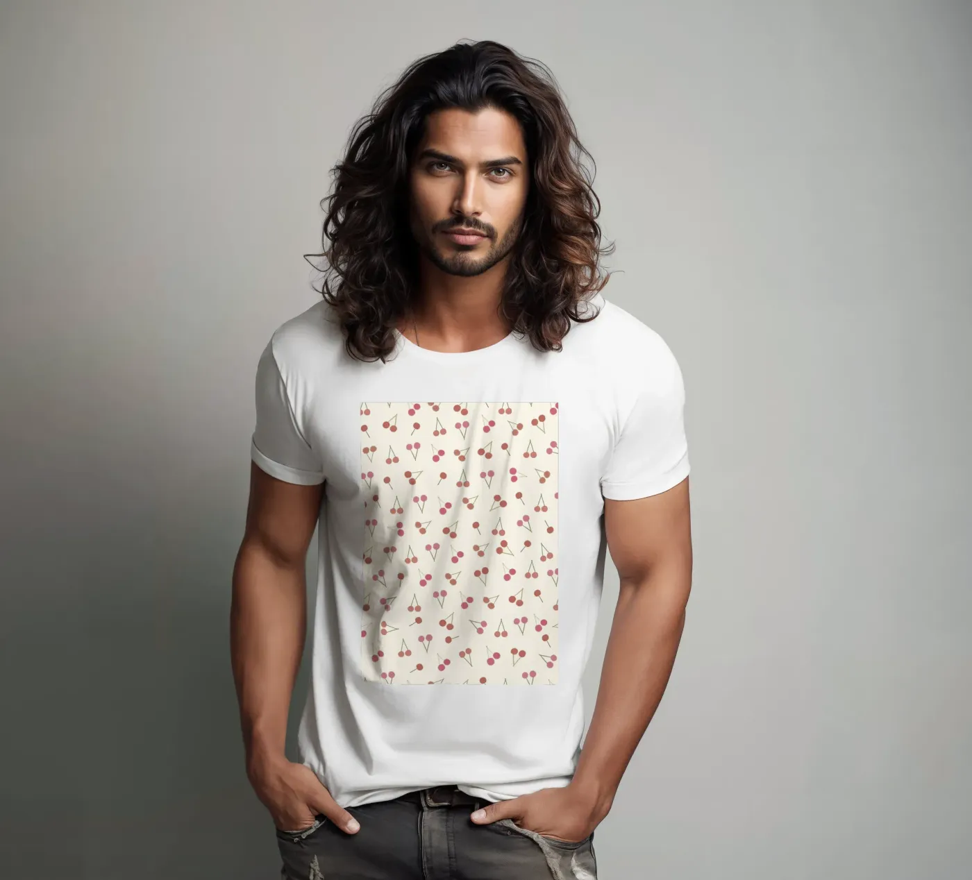 Modello ciliegie t-shirt da gulsengunel