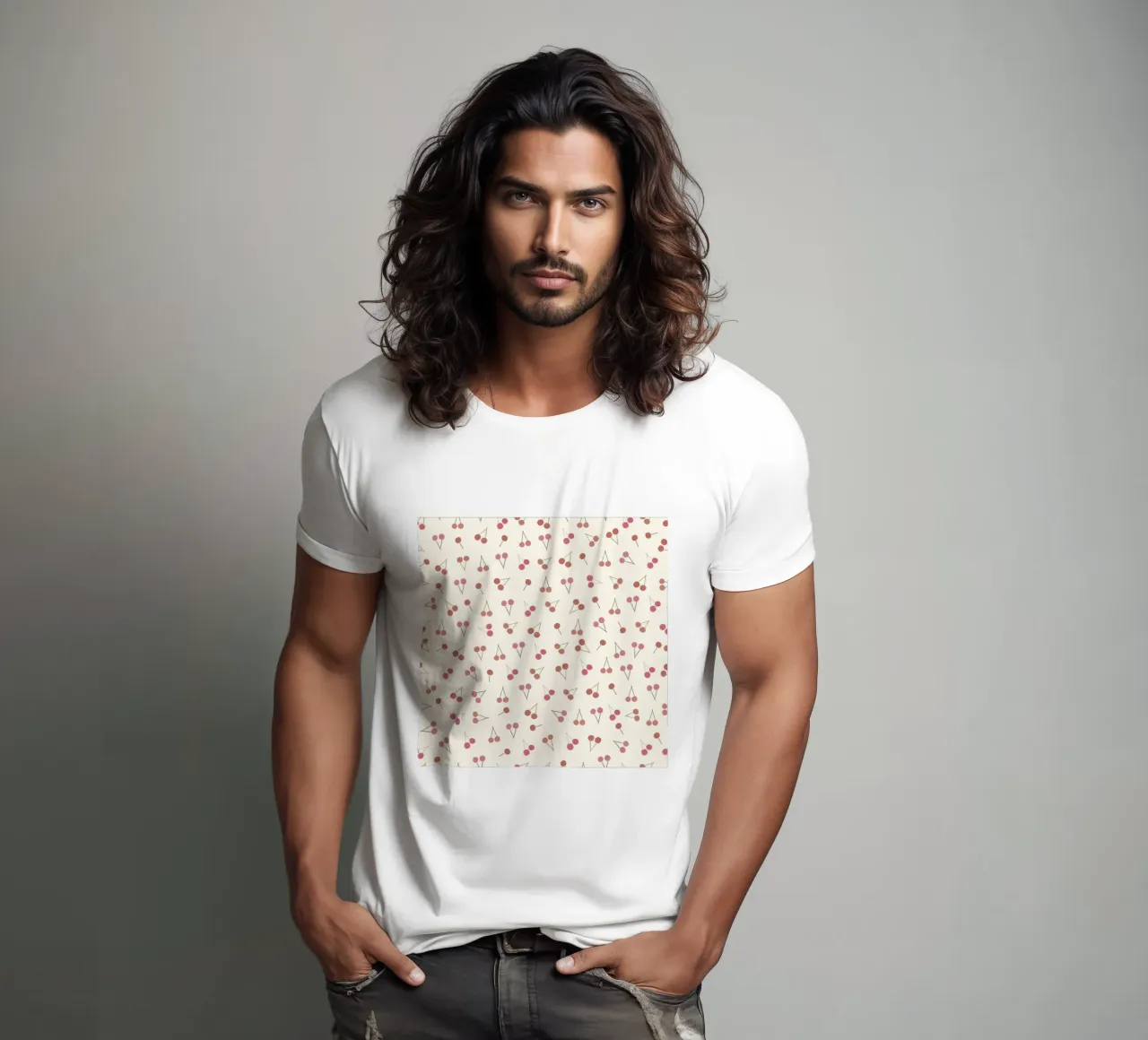 Modello ciliegie t-shirt da gulsengunel