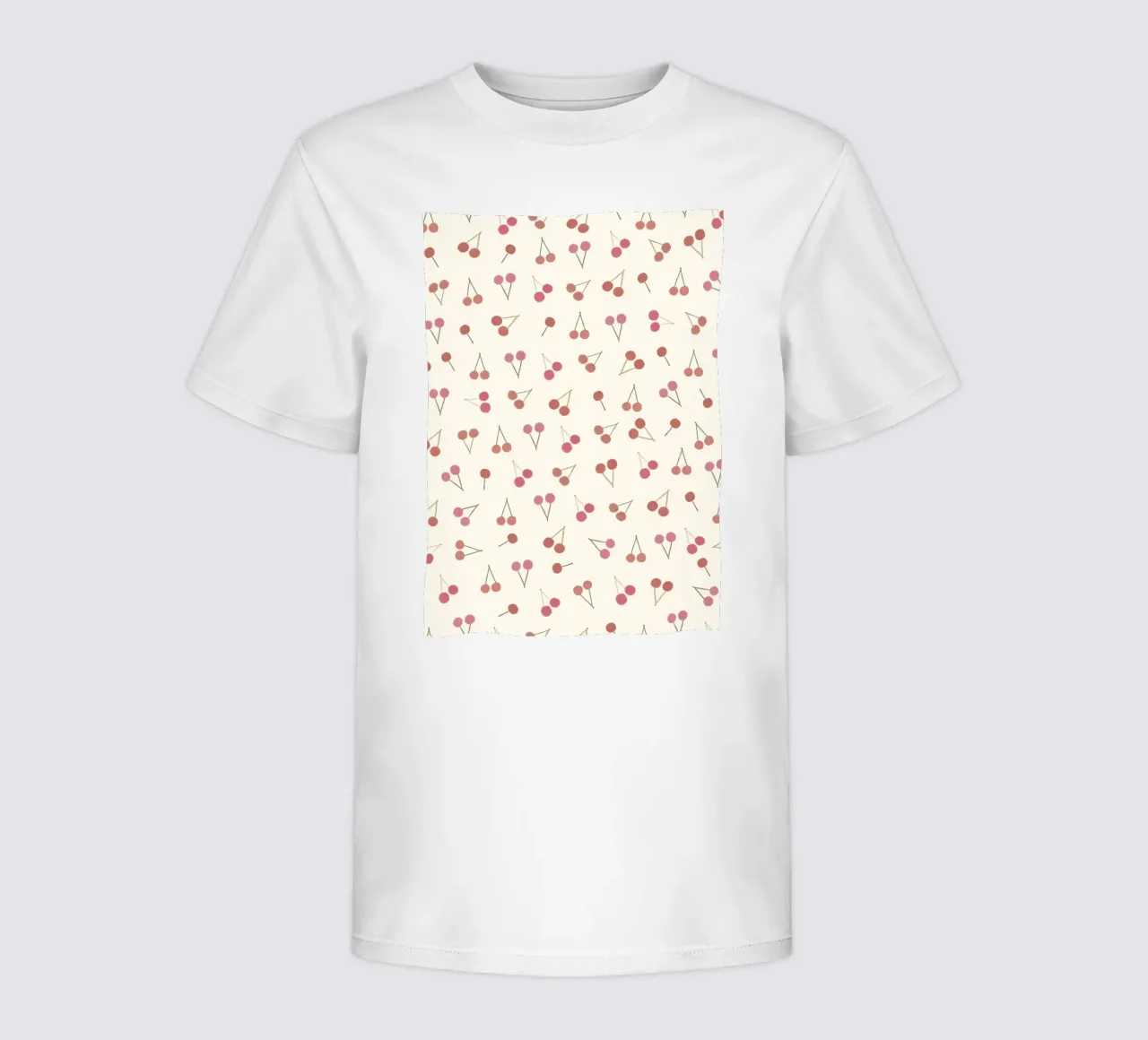 Cherries pattern t-shirt bambini da gulsengunel