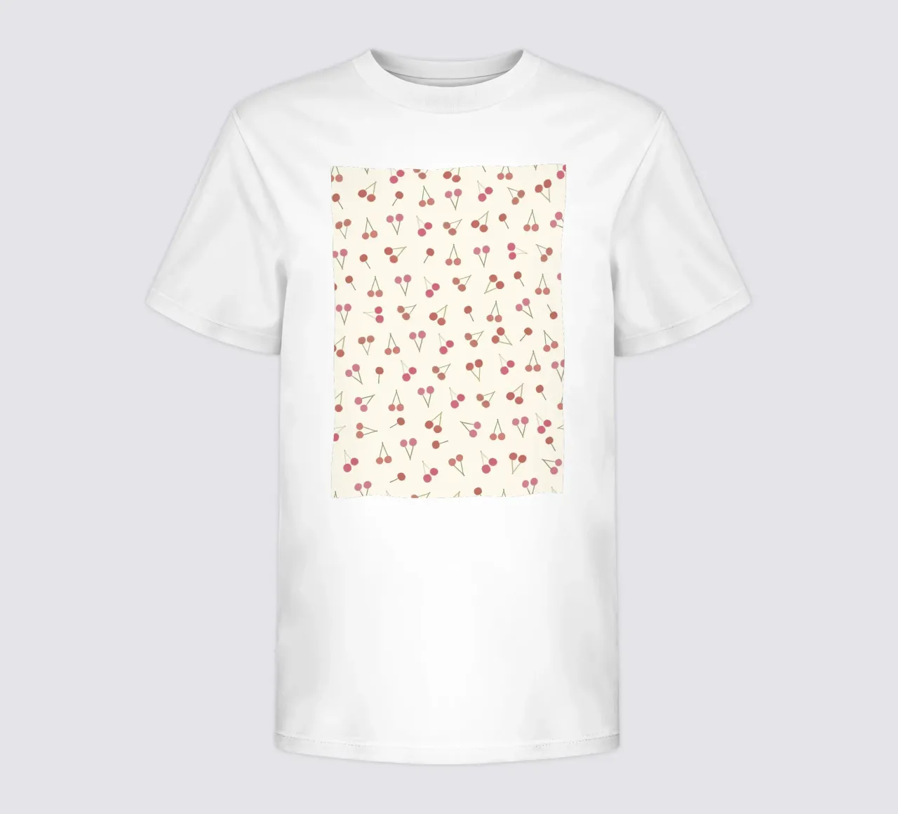 Cherries pattern t-shirt bambini da gulsengunel