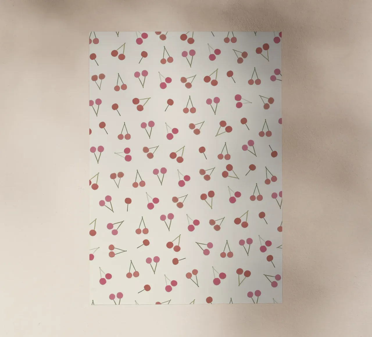 Cherries pattern backlit film by gulsengunel