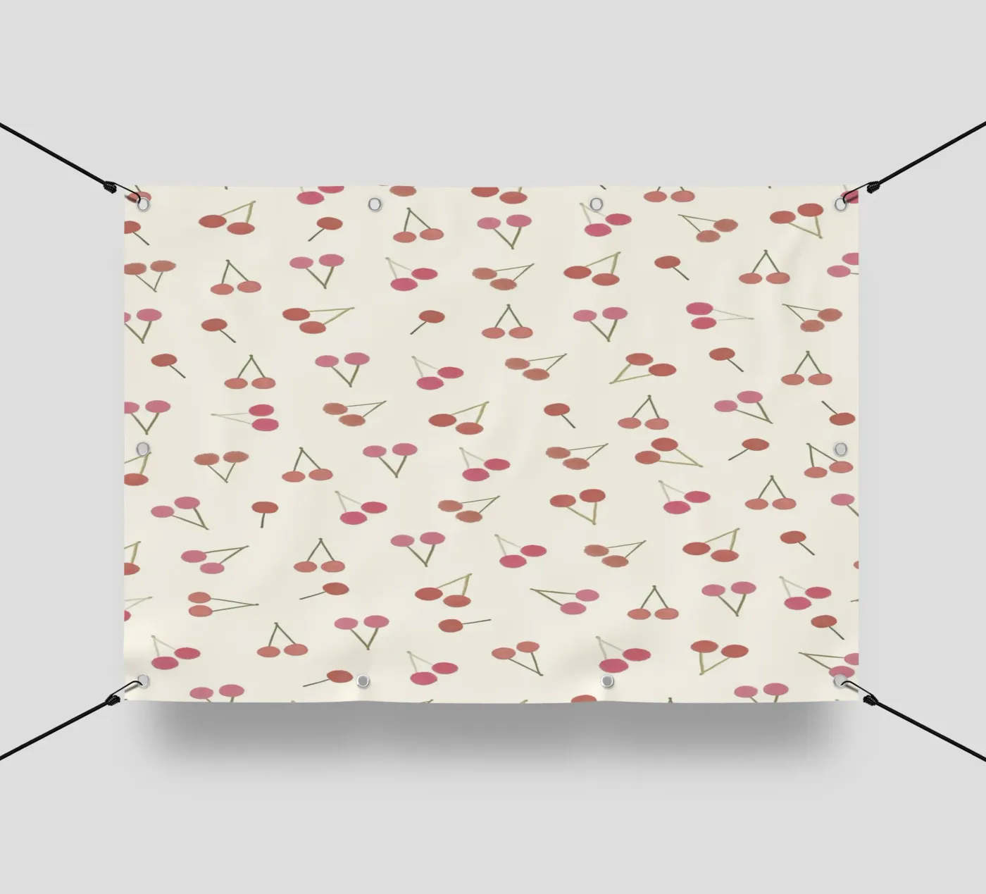 Cherries pattern pvc cover by gulsengunel