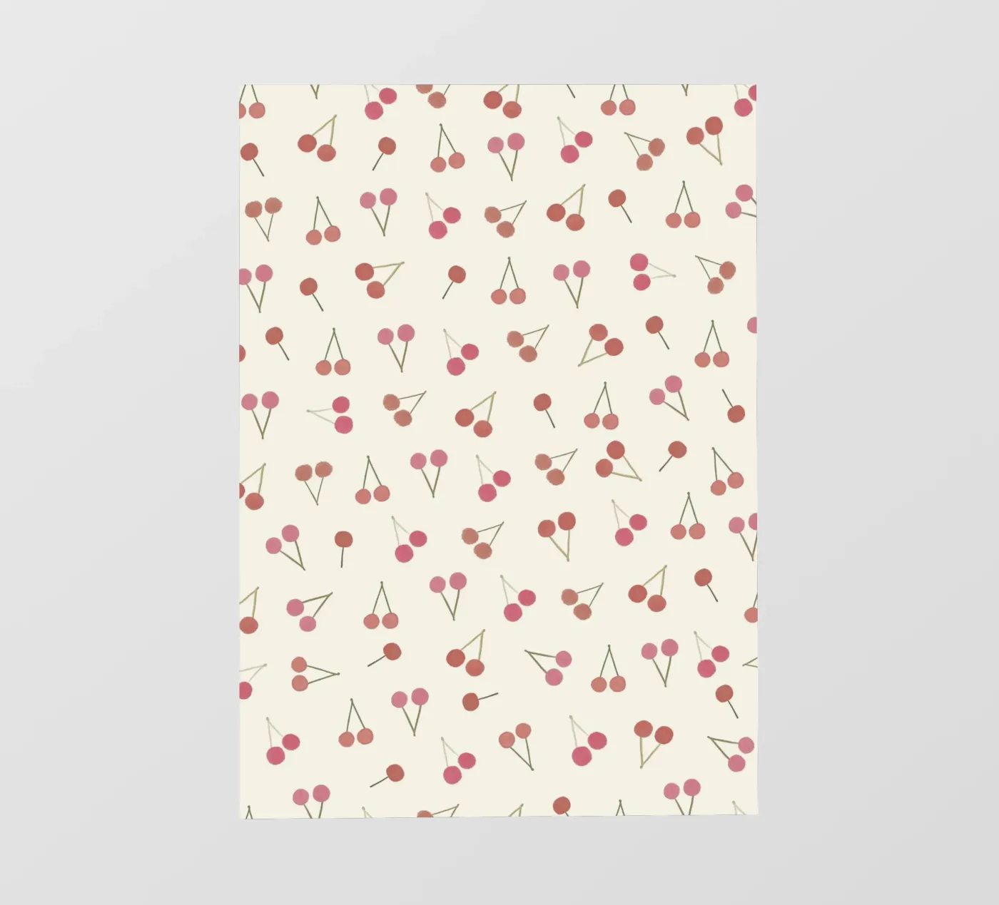 Cherries pattern pvc cover by gulsengunel