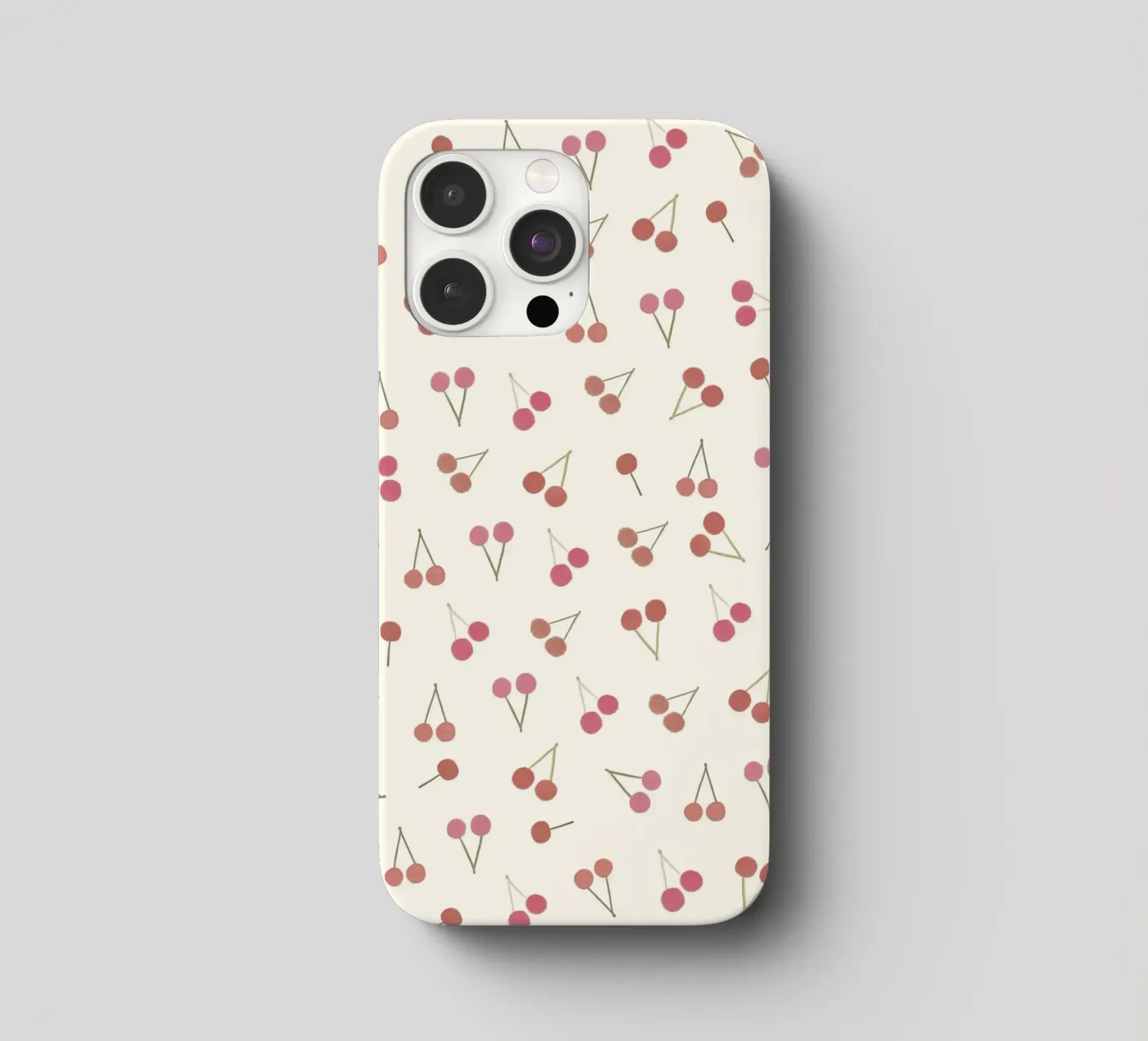 Cherries pattern iphone case by gulsengunel