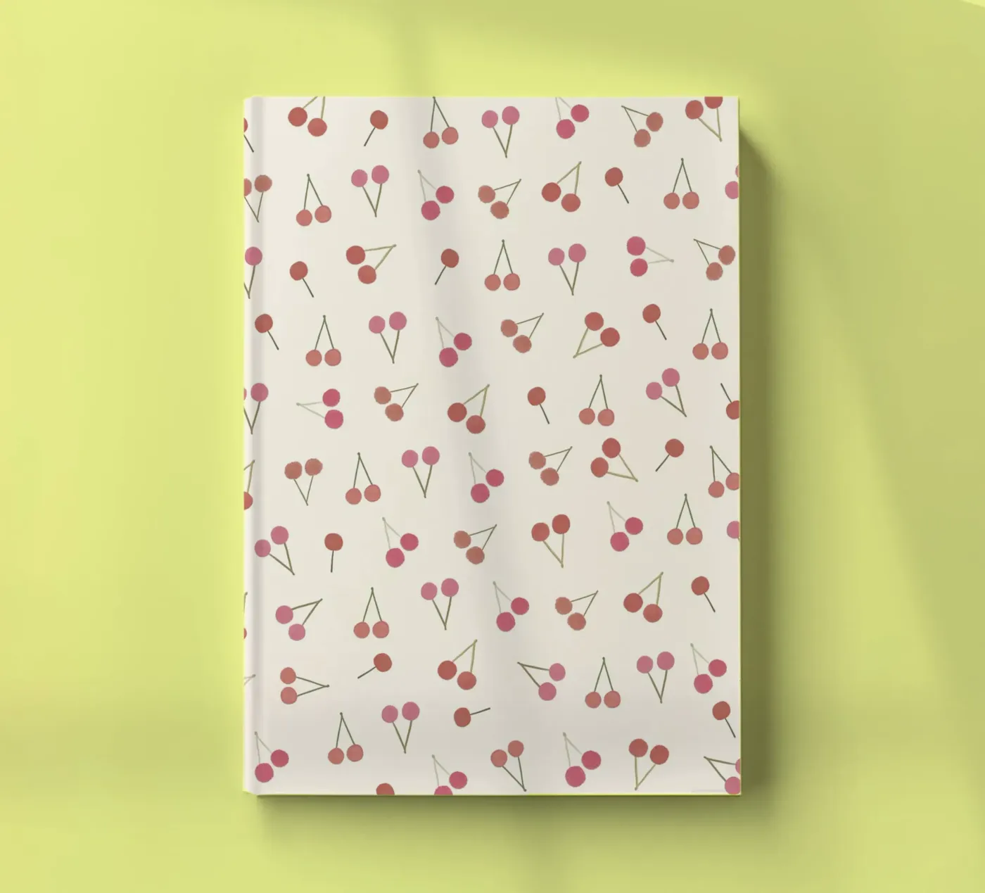 Cherries pattern notitieboek van gulsengunel