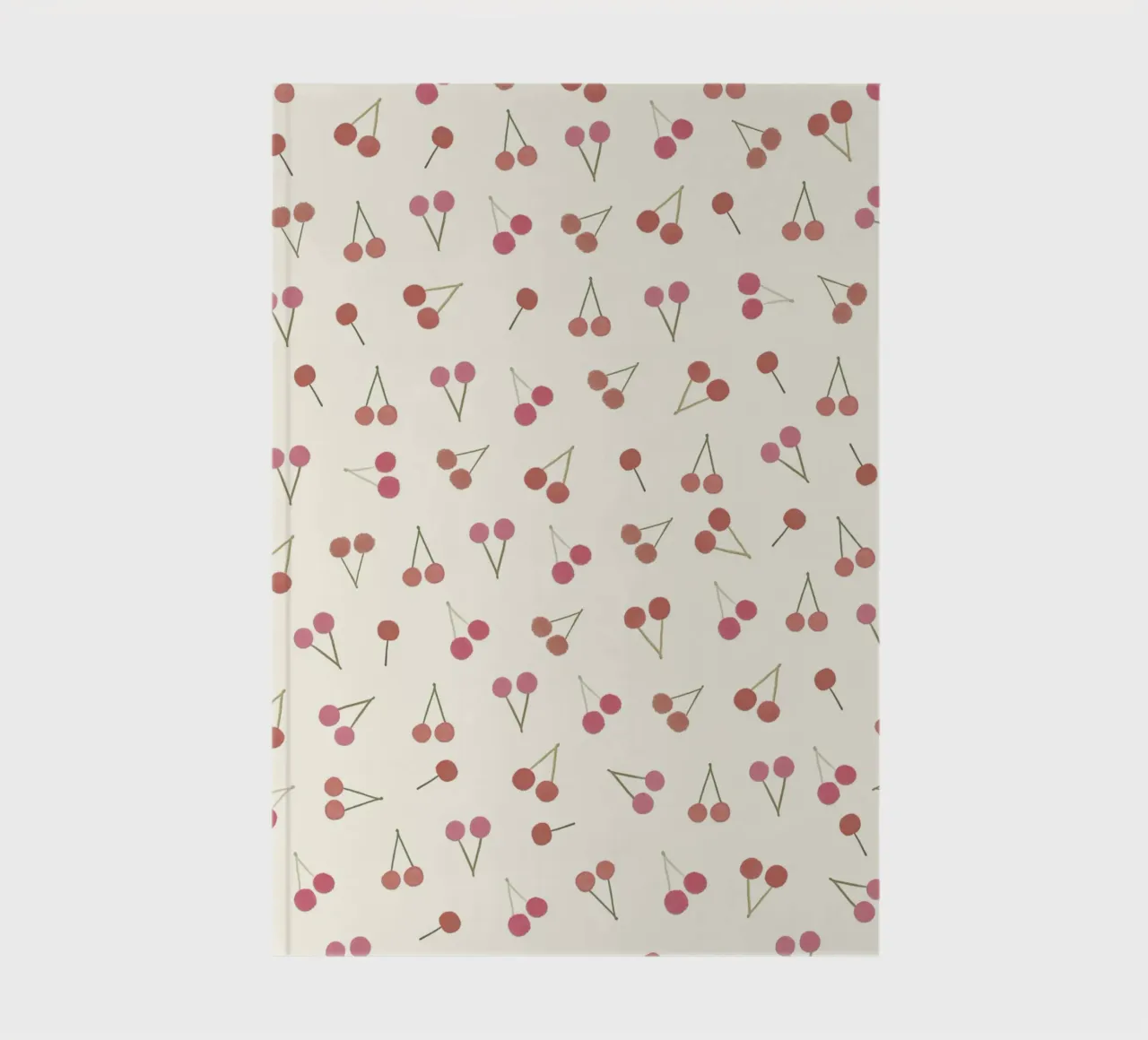 Cherries pattern notebook by gulsengunel