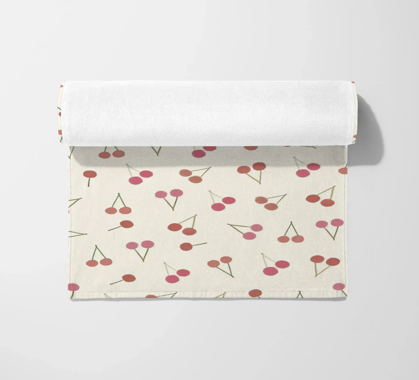 Cherries pattern beach towel by gulsengunel