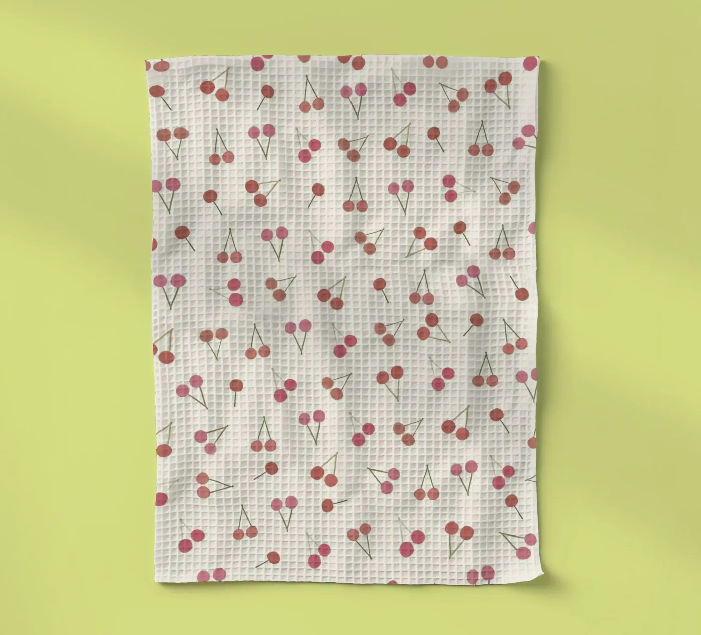 Motif des cerises torchon de gulsengunel