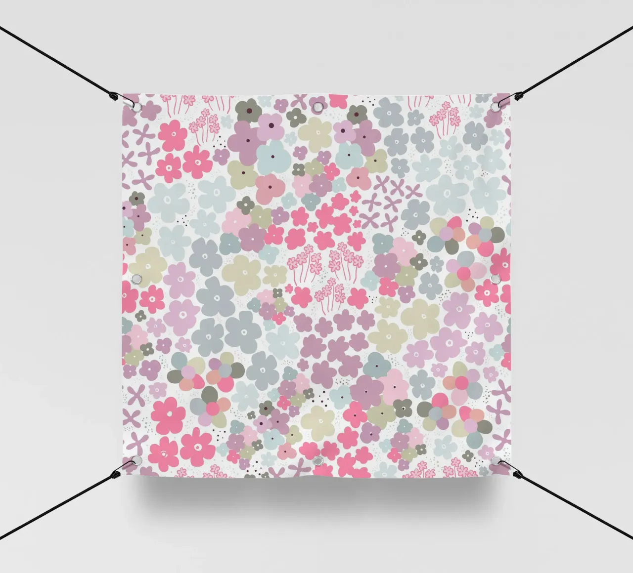 Modello a fiori colorati telo in pvc da gulsengunel