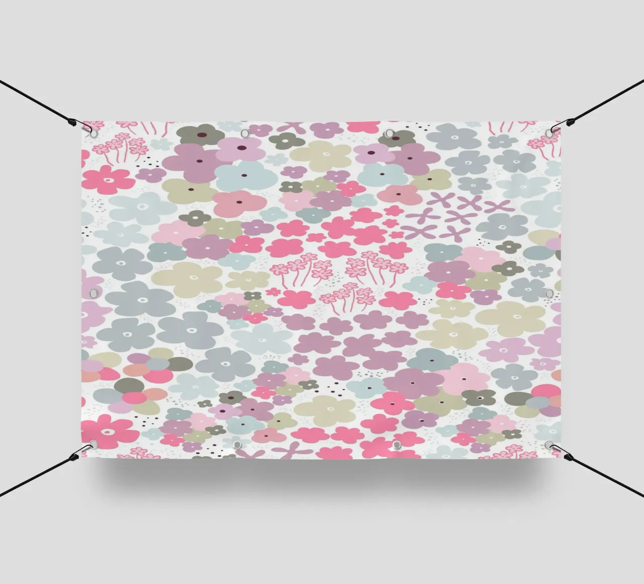 Modello a fiori colorati telo in pvc da gulsengunel