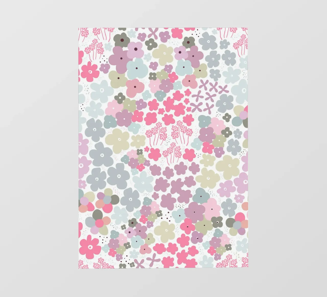 Modello a fiori colorati telo in pvc da gulsengunel