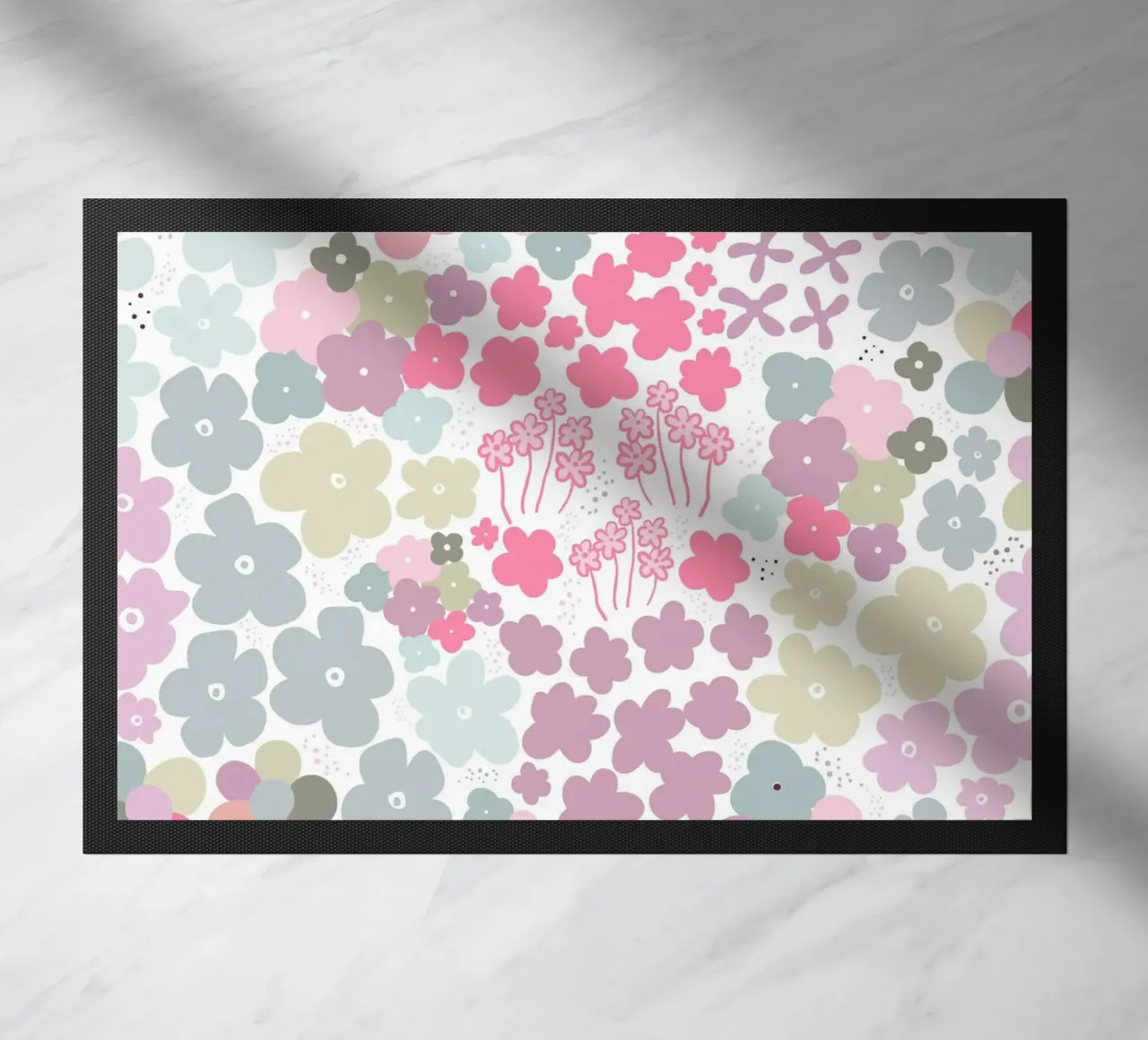 Modello a fiori colorati zerbino da gulsengunel