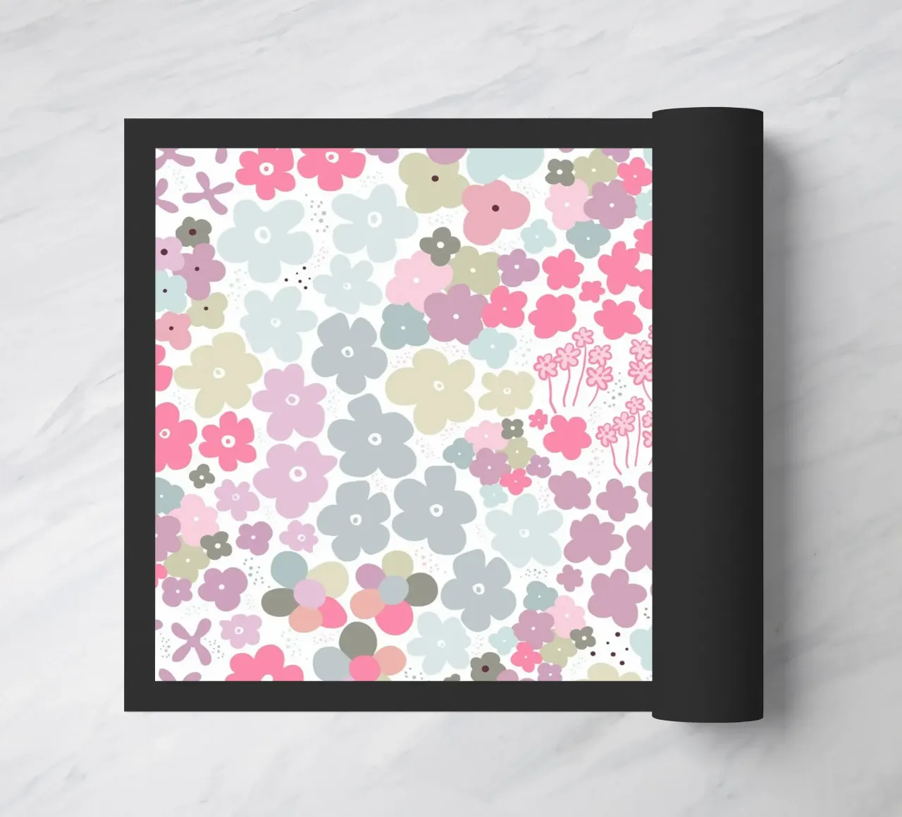 Modello a fiori colorati zerbino da gulsengunel