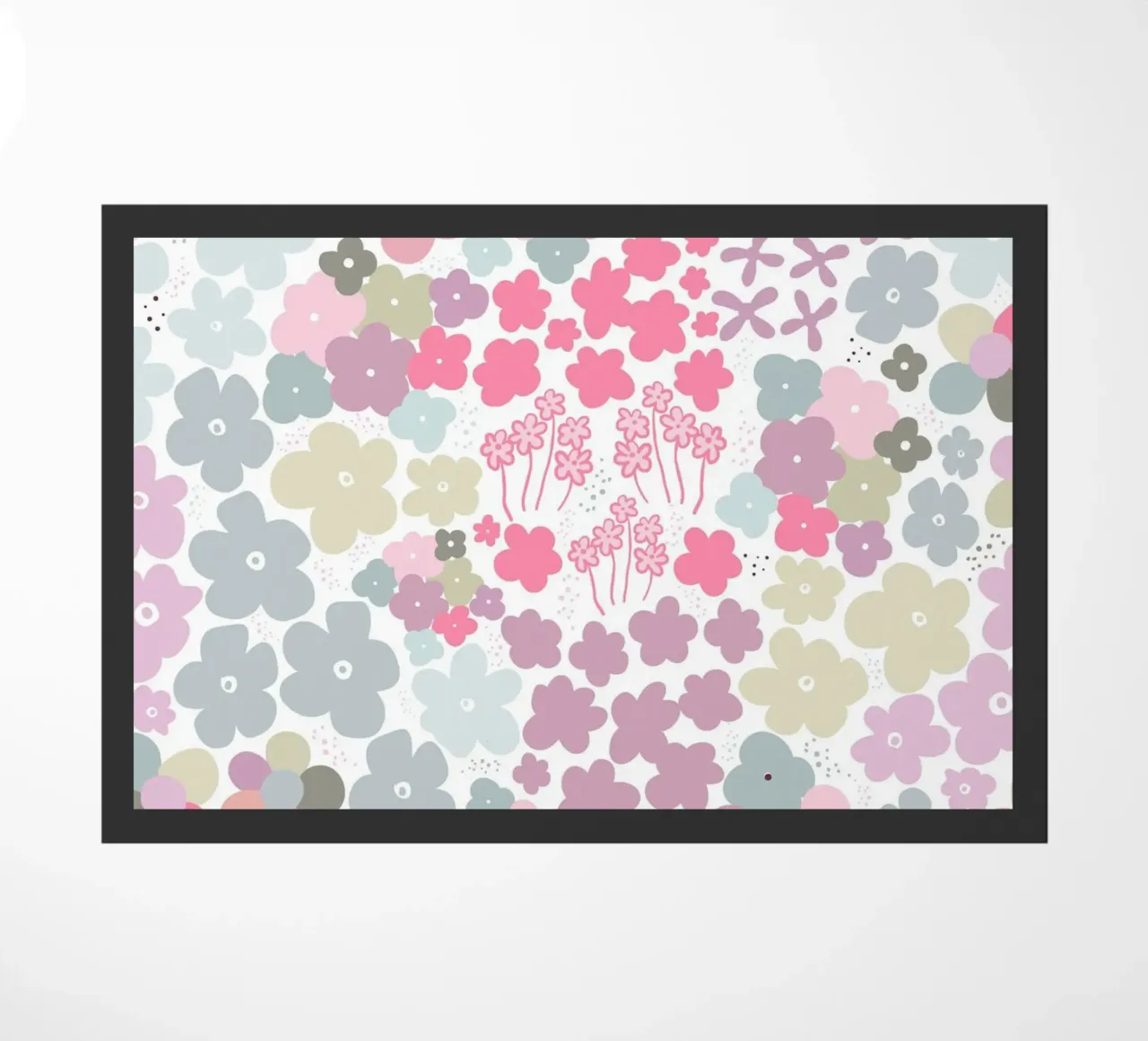 Modello a fiori colorati zerbino da gulsengunel