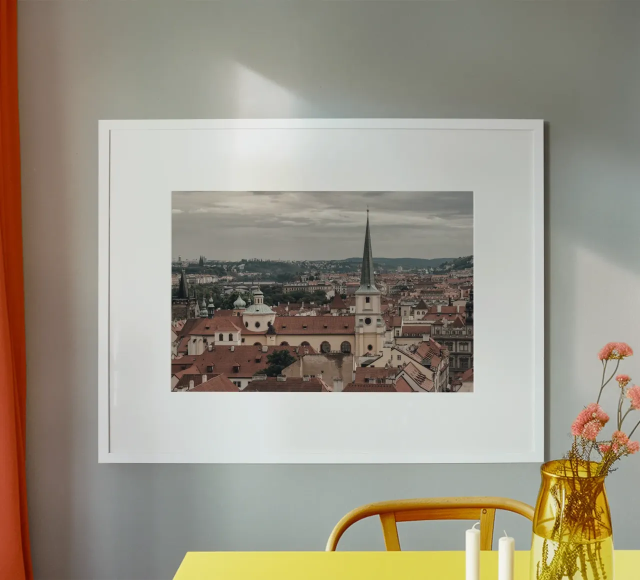 Golden Rooftops of Prague hahnemühle by Wanderlust Vibes