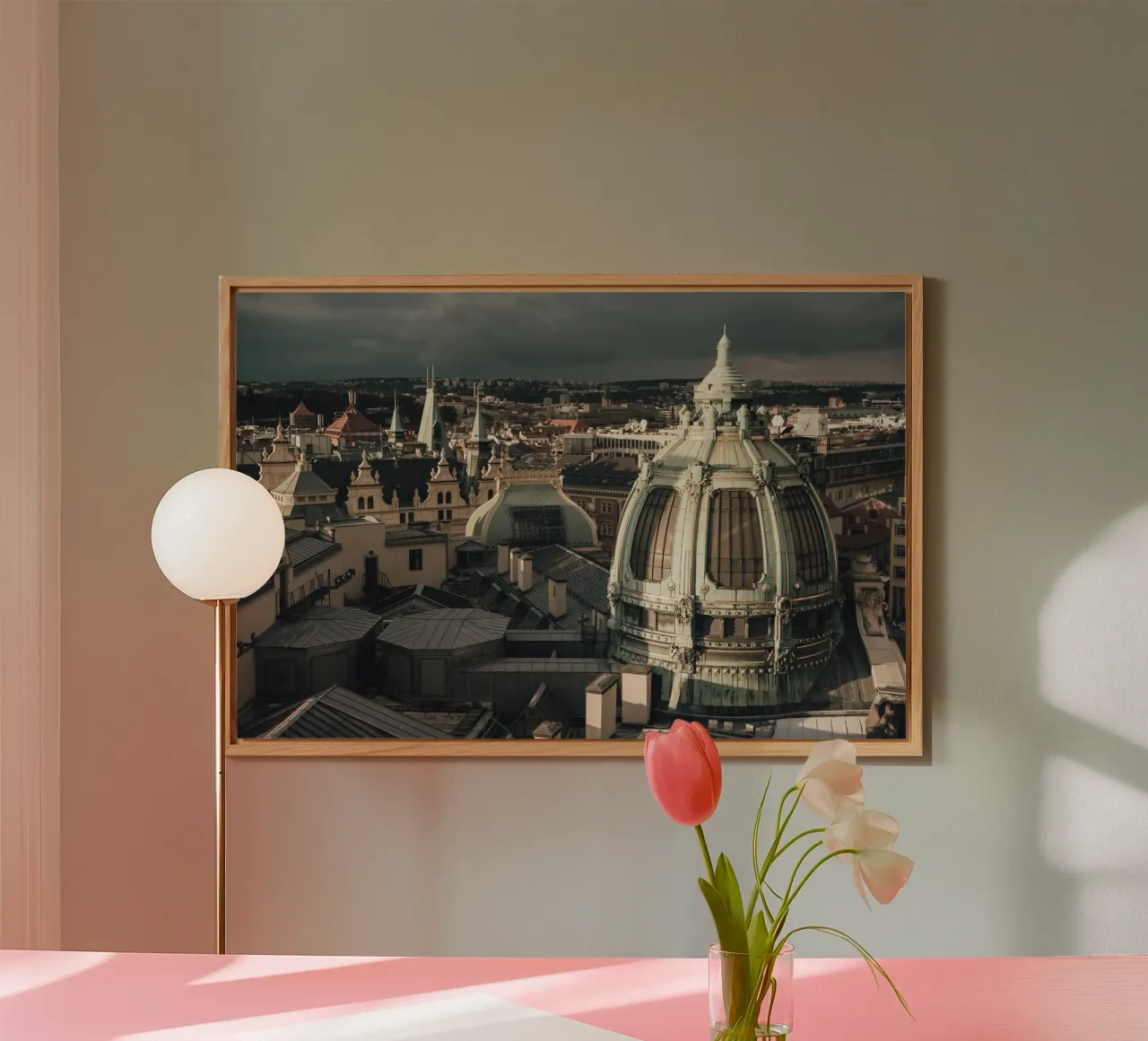 Goldene Dächer von Prag Alu-Dibond von Wanderlust Vibes