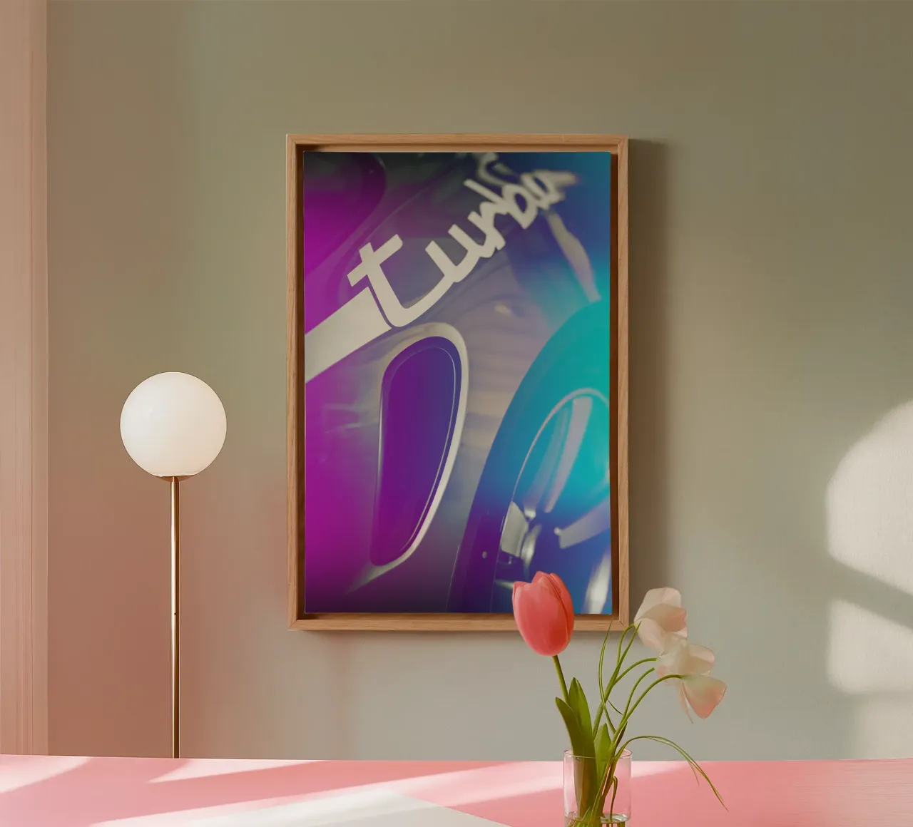 Turbo911 canvas met Baklijst van Flo Klein