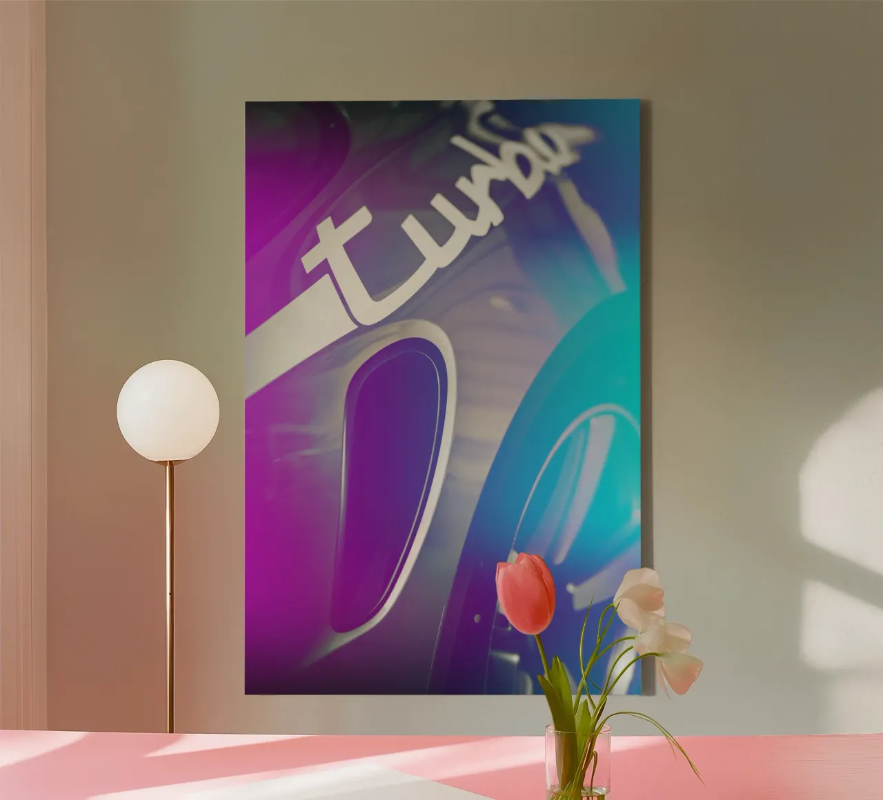 Turbo911 canvas met Baklijst van Flo Klein