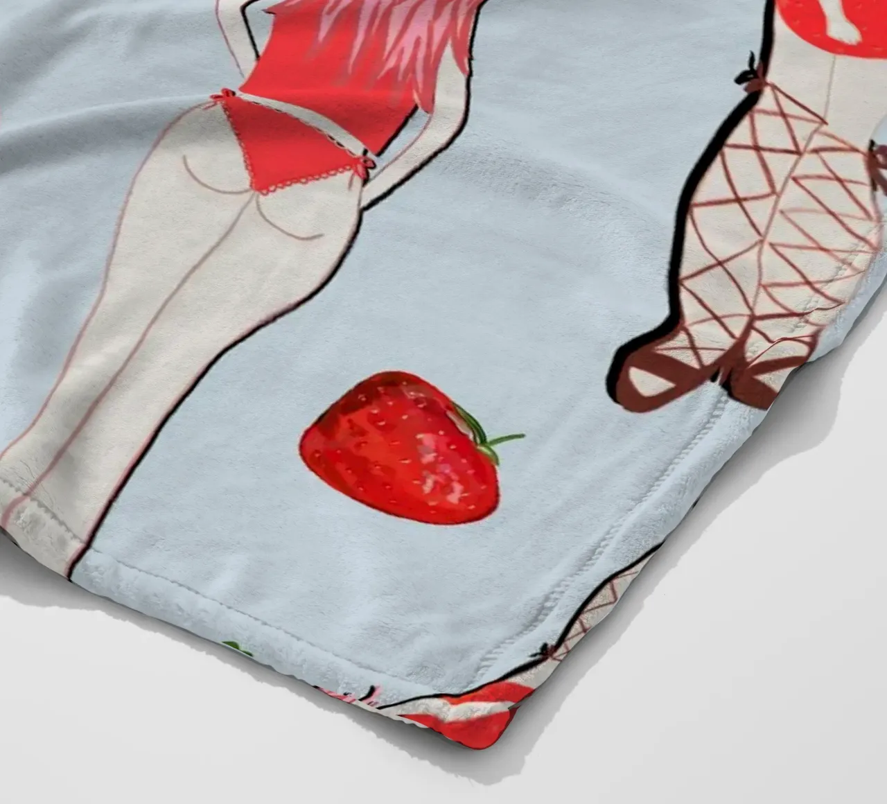 Le ragazze fragola in vacanza coperta in pile da gulsengunel