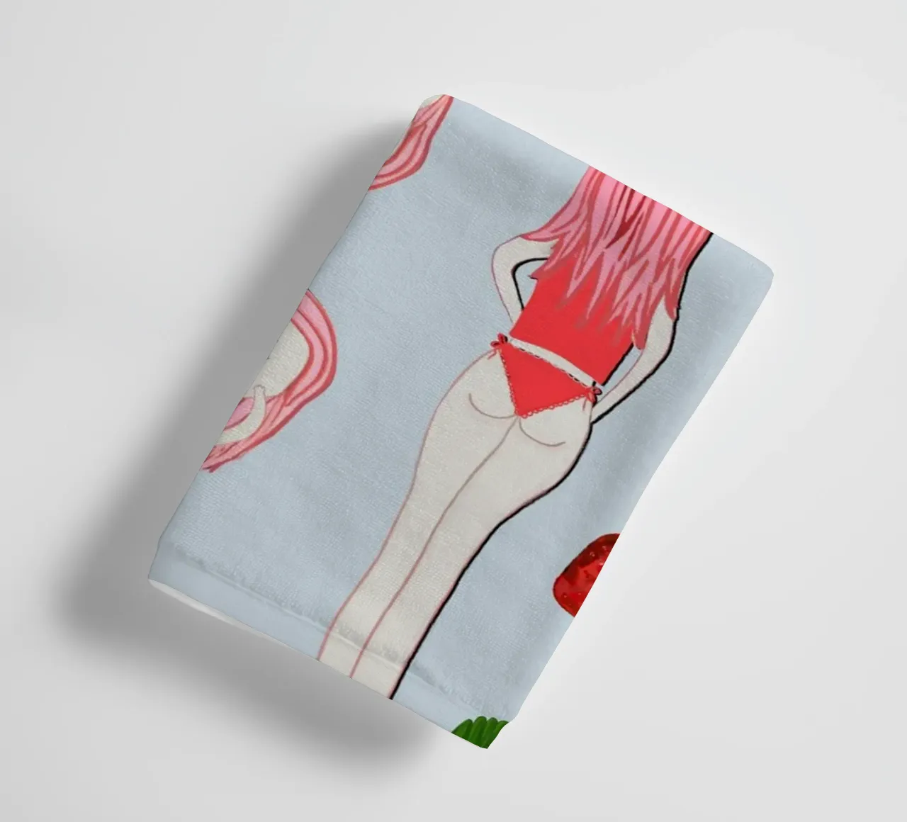 Le ragazze fragola in vacanza asciugamano da bagno da gulsengunel