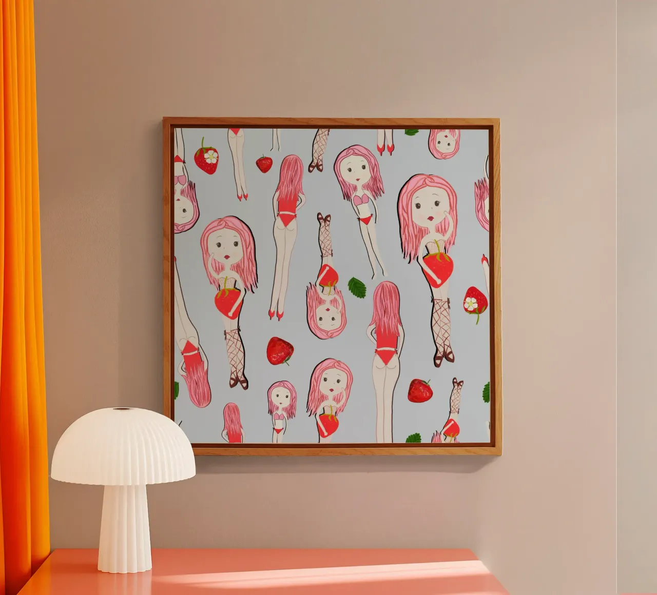 Le ragazze fragola in vacanza plexiglass da gulsengunel