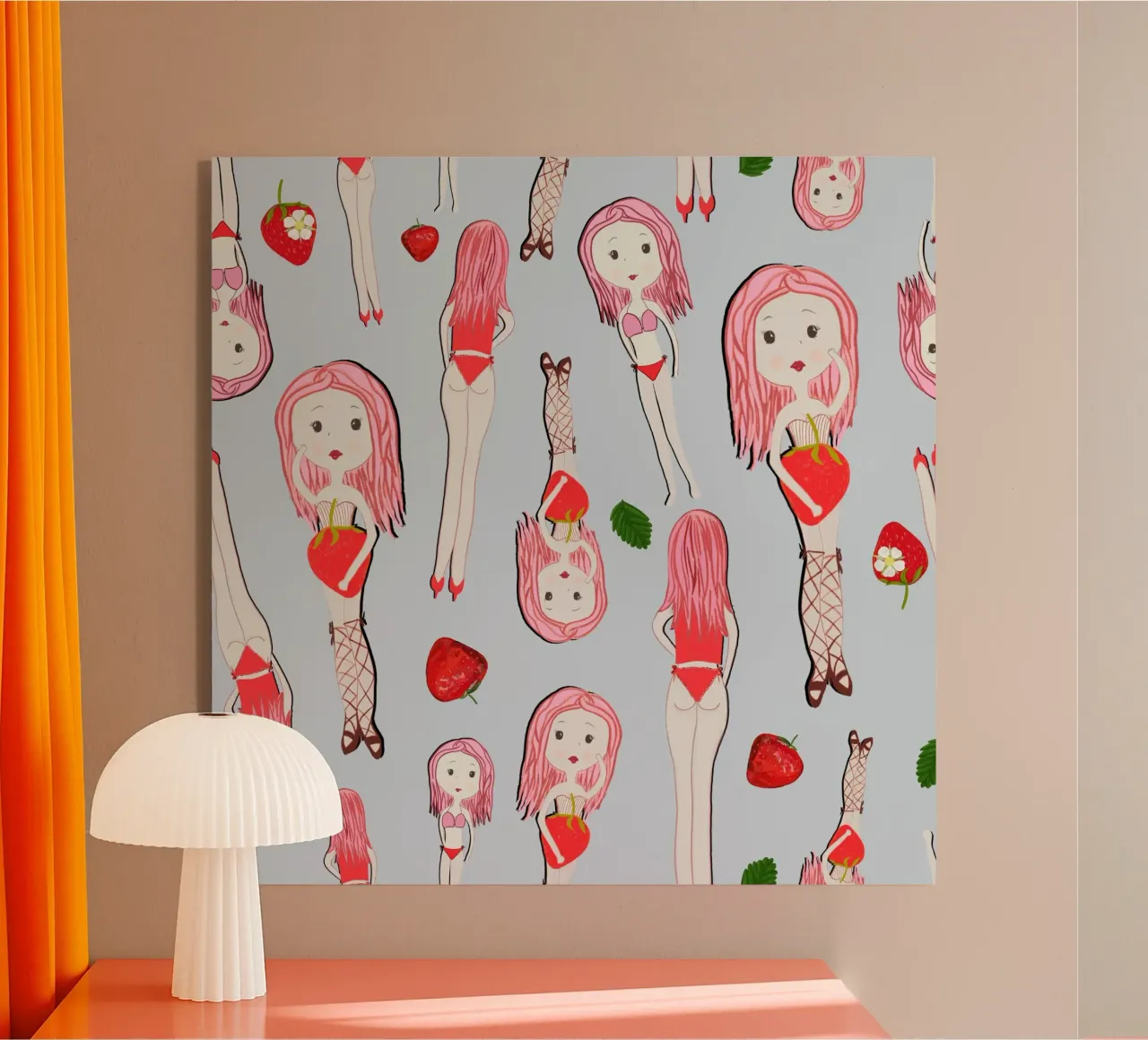 Le ragazze fragola in vacanza plexiglass da gulsengunel