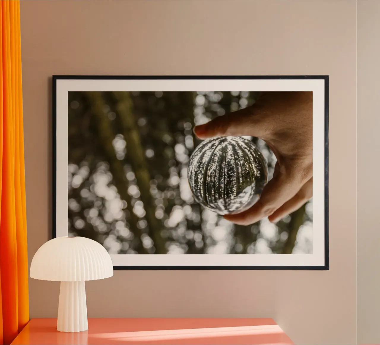 Bosco silenzioso poster con telaio in alluminio da PhotoVibe Decor