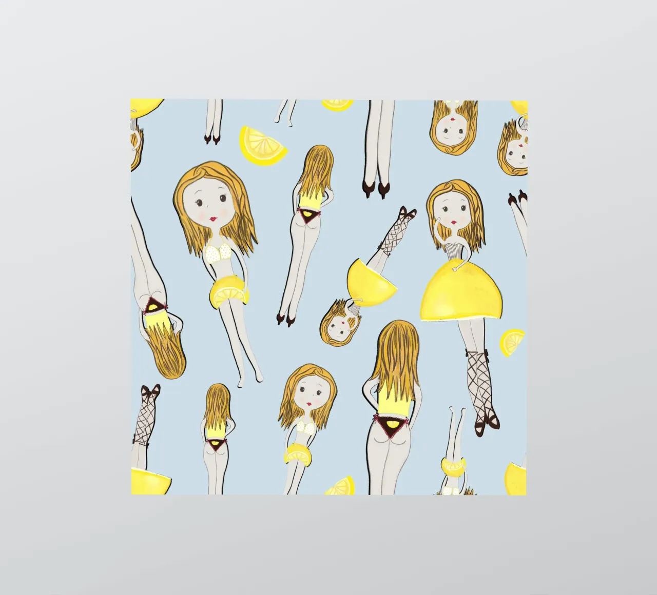 Lemon girl on holiday sticker by gulsengunel