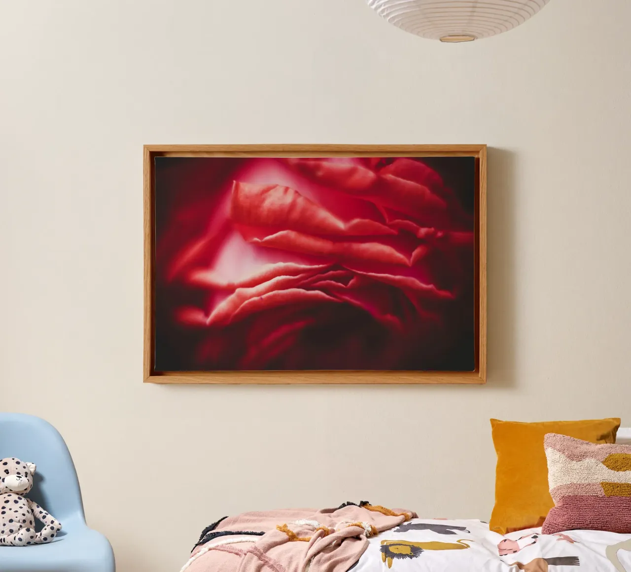 The Language of Roses canvas with Floater frame by PhotoVibe Decor