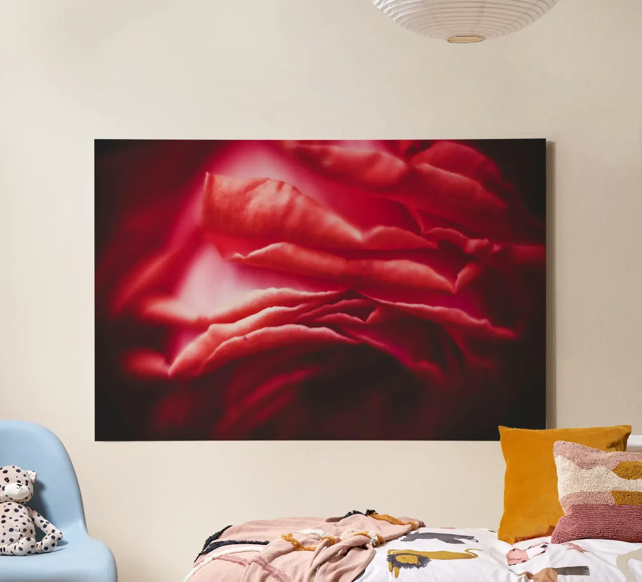 The Language of Roses canvas with Floater frame by PhotoVibe Decor