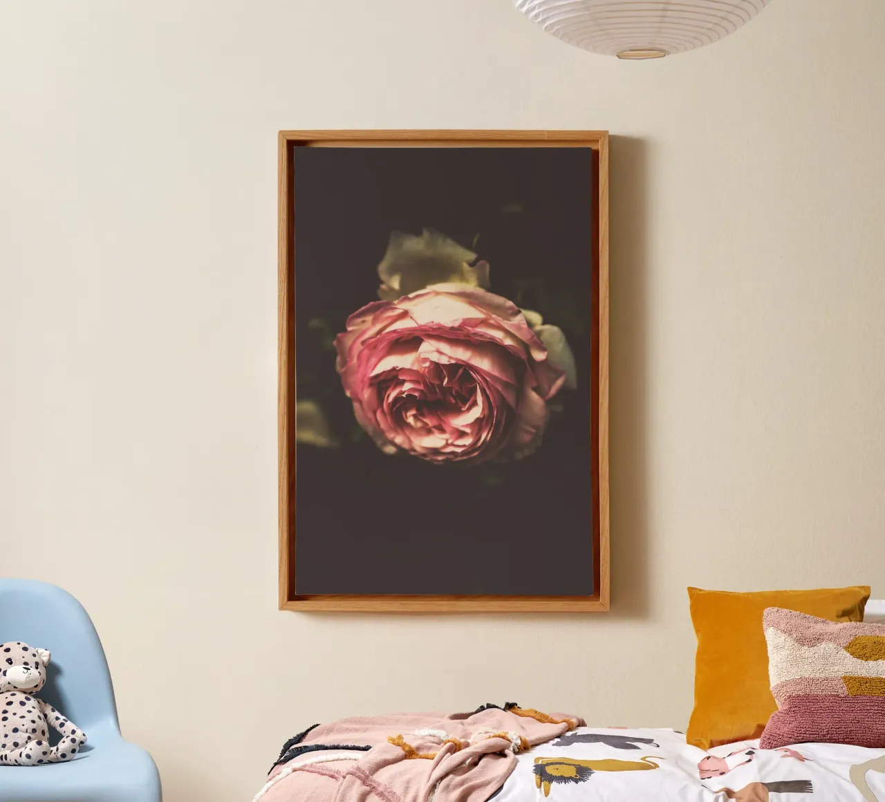 The Language of Roses canvas with Floater frame by PhotoVibe Decor