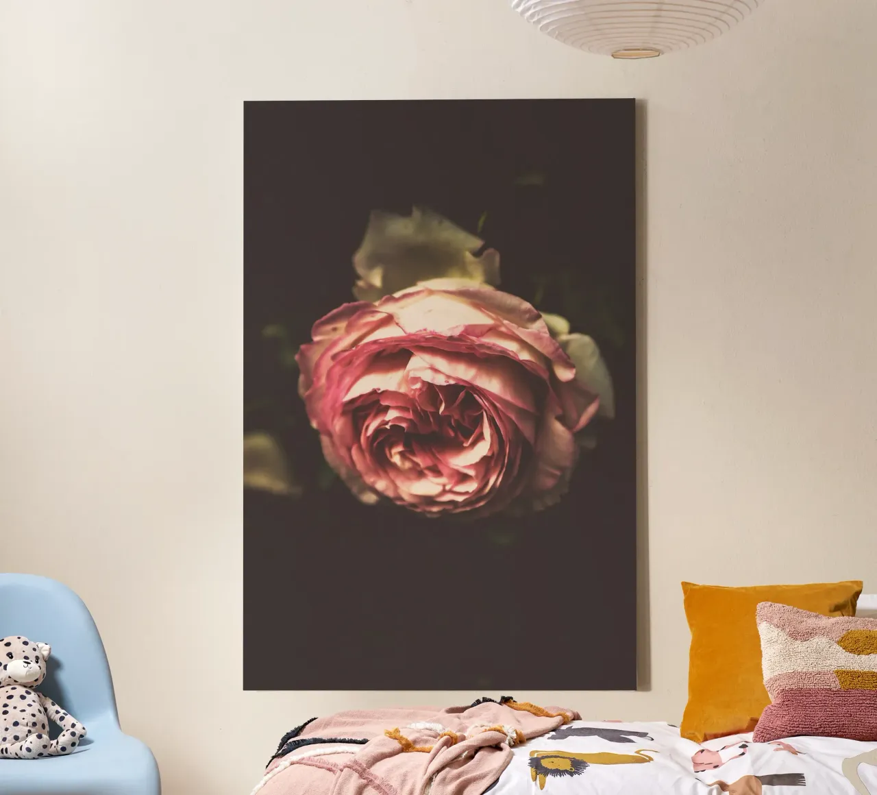 The Language of Roses canvas with Floater frame by PhotoVibe Decor