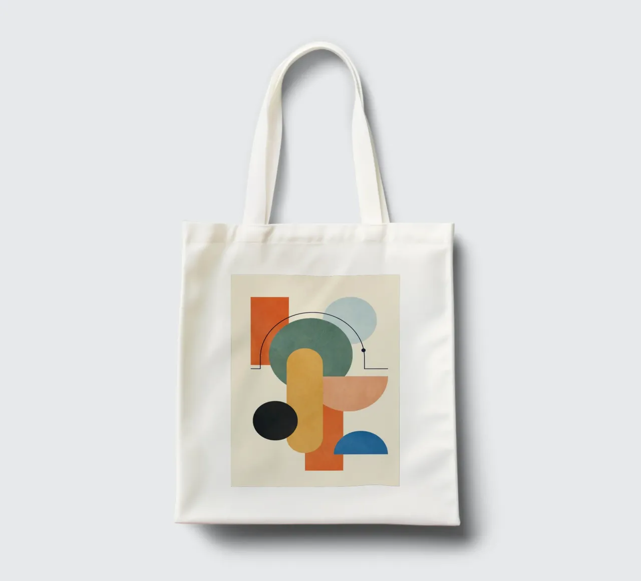 Geometric Color Play 03 borsa in juta da cityart