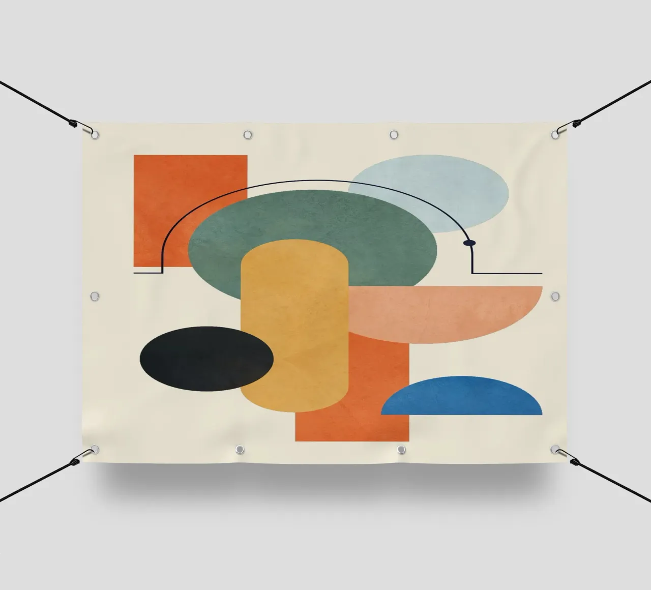 Geometric Color Play 03 telo in pvc da cityart