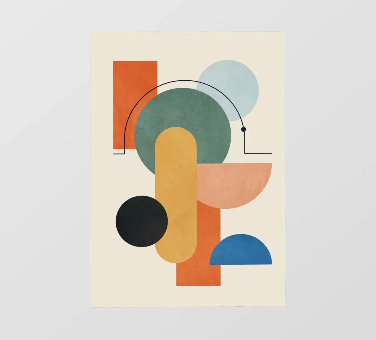 Geometric Color Play 03 telo in pvc da cityart