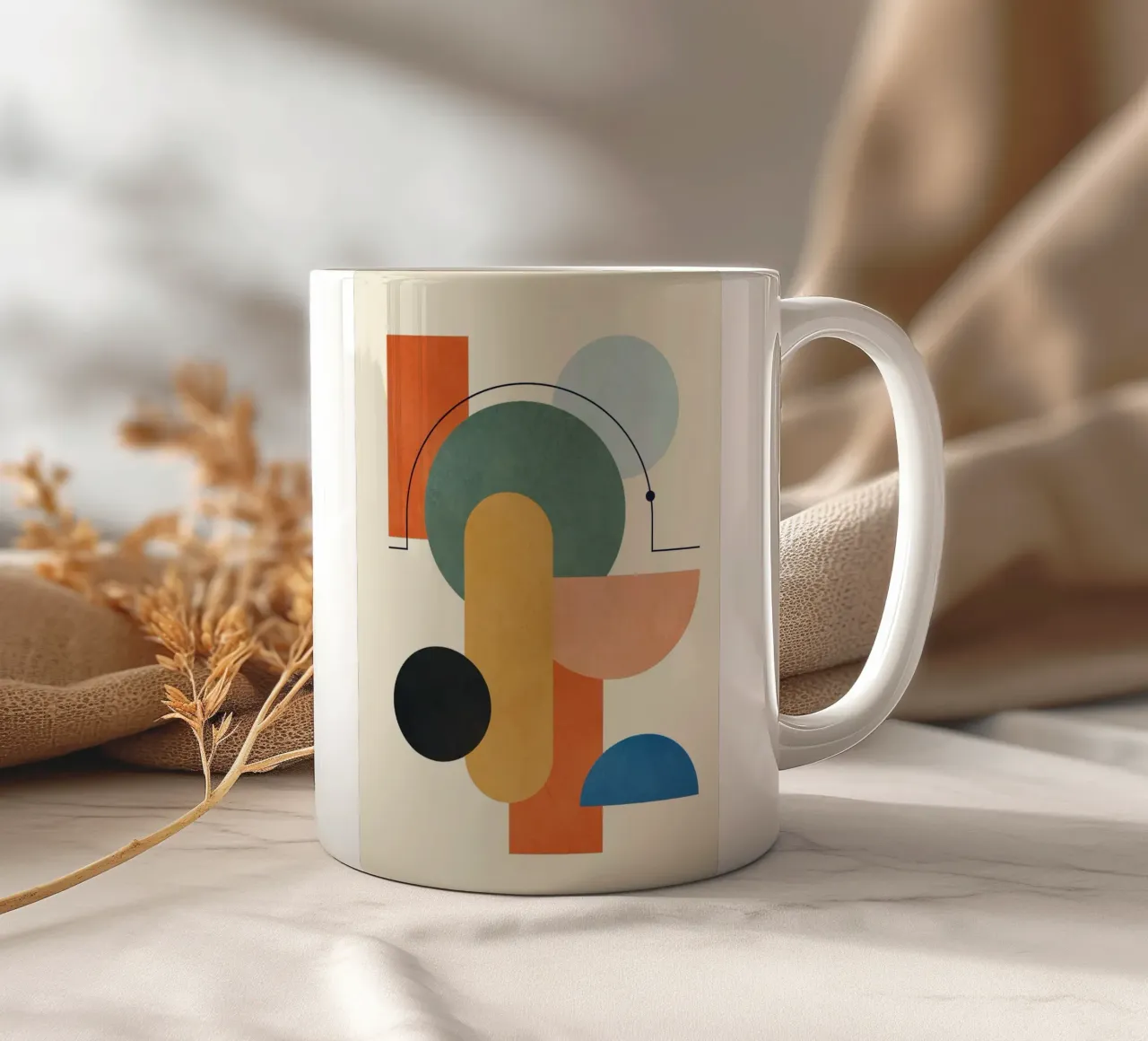 Geometric Color Play 03 tazza in ceramica da cityart
